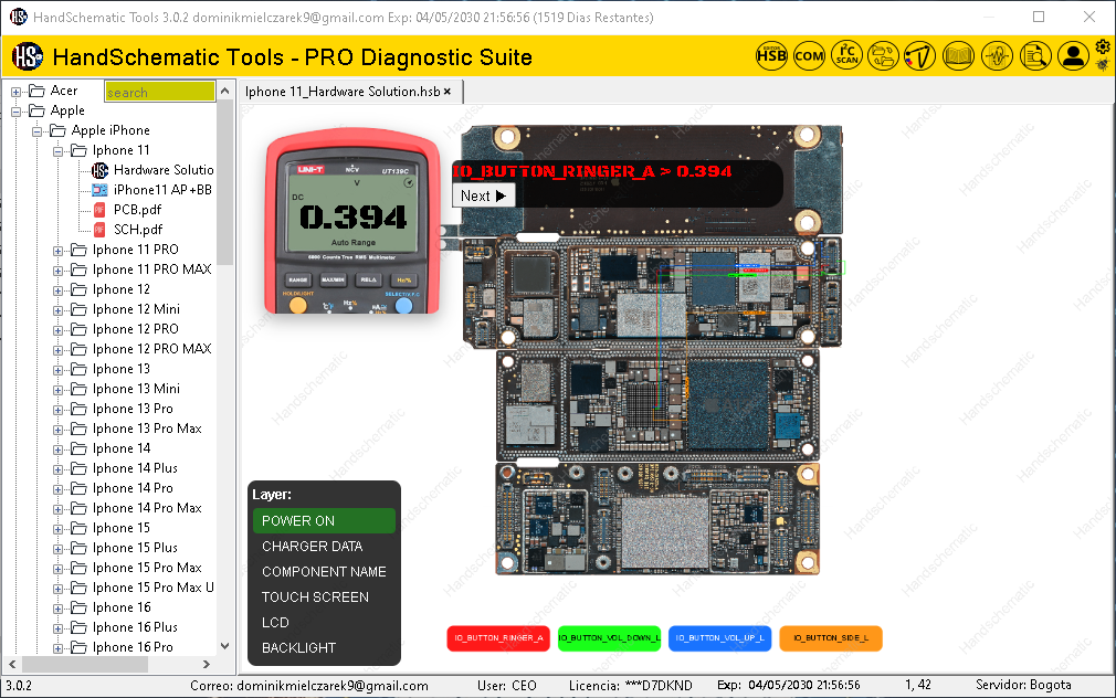 Schematic o Boardview de Apple iPhone Iphone 11 para reparación